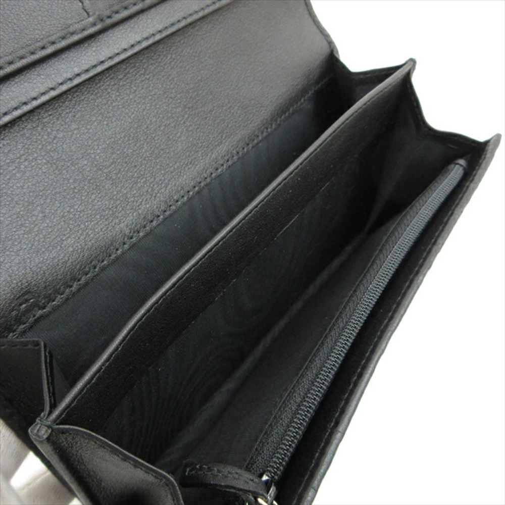 GUCCI Shima Flap Long Wallet Black Leather - Picture 8 of 9